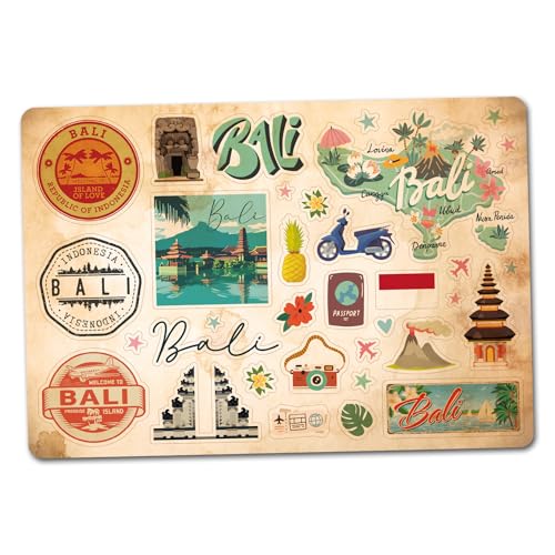 A5-Aufkleberbogen, Bali-Vinyl-Aufkleber, Indonesien, Retro, Vintage, Flughafen, Skyline, Stadtflagge, Reisen, Urlaub, Landästhetik, #82805 A5-Aufkleberbogen, Bali-Vinyl-Aufkleber, Indonesien, Retro, Vintage, Flughafen, Skyline, Stadtflagge, Reisen, Urlaub, Landästhetik, #82805 von DV DESIGN