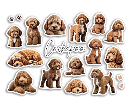 A5-Aufkleberbogen, Cockapoo-Vinyl-Aufkleber, Goldener Hund, Welpe, Cavapoo, Haustiere, Rasse, Tiere, Scrapbooking, Etikett, Freund, Mädchen, Jungen, ästhetisch, #81513 A5-Aufkleberbogen, Cockapoo-Vinyl-Aufkleber, Goldener Hund, Welpe, Cavapoo, Haustiere, Rasse, Tiere, Scrapbooking, Etikett, Freund, Mädchen, Jungen, ästhetisch, #81513 von DV DESIGN
