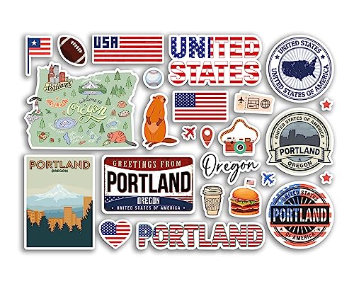 A5-Aufkleberbogen, Portland-Wahrzeichen, Vinyl-Aufkleber – Oregon, Amerika, USA, Staaten, Flagge, Reisen, Urlaub, Karte, Stadt, Scrapbook, ästhetisch, #80543 A5-Aufkleberbogen, Portland-Wahrzeichen, Vinyl-Aufkleber – Oregon, Amerika, USA, Staaten, Flagge, Reisen, Urlaub, Karte, Stadt, Scrapbook, ästhetisch, #80543 von DV DESIGN