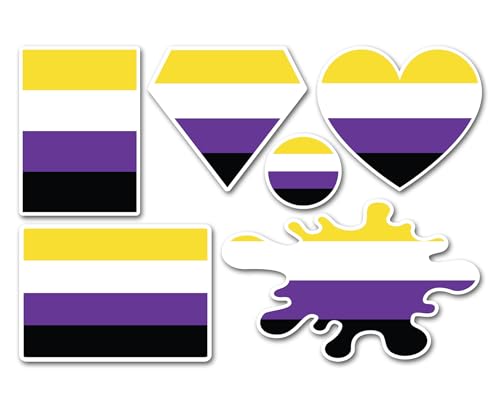 A5-Aufkleberbogen, nicht binäre Flagge, Vinyl-Aufkleber, nicht-binärer Stolz, LGBTQ, Liebe, Sammelalbum, Dekoration, Etikett, Freund, Mädchen, Jungen, ästhetisch, #82265 A5-Aufkleberbogen, nicht binäre Flagge, Vinyl-Aufkleber, nicht-binärer Stolz, LGBTQ, Liebe, Sammelalbum, Dekoration, Etikett, Freund, Mädchen, Jungen, ästhetisch, #82265 von DV DESIGN