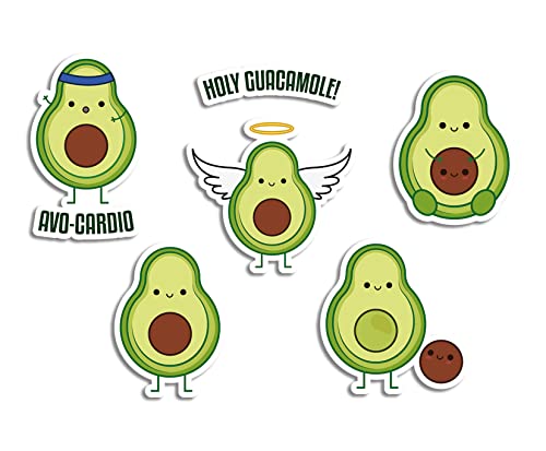 A5-Aufkleberbogen Avocado-Vinyl-Aufkleber – niedliche Kawaii-Früchte Guacamole Pun Illustration Cartoon Ästhetik #77706 A5-Aufkleberbogen Avocado-Vinyl-Aufkleber – niedliche Kawaii-Früchte Guacamole Pun Illustration Cartoon Ästhetik #77706 von DV DESIGN