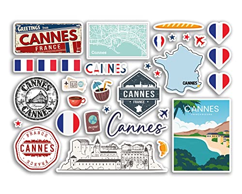 A5 Aufkleberbogen Cannes Vinyl-Aufkleber – Frankreich Südfranzösische Sehenswürdigkeiten Karte Flughafen Briefmarken Skyline Flagge Reise Urlaub Stadt Ästhetik #80254 A5 Aufkleberbogen Cannes Vinyl-Aufkleber – Frankreich Südfranzösische Sehenswürdigkeiten Karte Flughafen Briefmarken Skyline Flagge Reise Urlaub Stadt Ästhetik #80254 von DV DESIGN