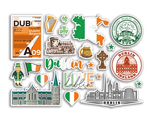 A5 Aufkleberbogen Dublin-Vinyl-Aufkleber – Irland Irische Sehenswürdigkeiten Urlaubsstempel Sommerkarte Flagge Reise Stadt Gepäck Scrapbooking #79029 A5 Aufkleberbogen Dublin-Vinyl-Aufkleber – Irland Irische Sehenswürdigkeiten Urlaubsstempel Sommerkarte Flagge Reise Stadt Gepäck Scrapbooking #79029 von DV DESIGN