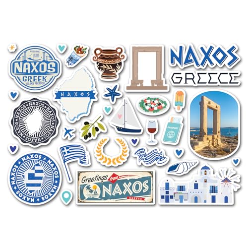 A5-Aufkleberbogen Naxos Sehenswürdigkeiten Vinyl-Aufkleber – Griechenland, griechischer Strand, Flughafen, Briefmarken, Skyline, Flagge, Reisen, Urlaub, Stadtausflug, Gepäck #83394 A5-Aufkleberbogen Naxos Sehenswürdigkeiten Vinyl-Aufkleber – Griechenland, griechischer Strand, Flughafen, Briefmarken, Skyline, Flagge, Reisen, Urlaub, Stadtausflug, Gepäck #83394 von DV DESIGN