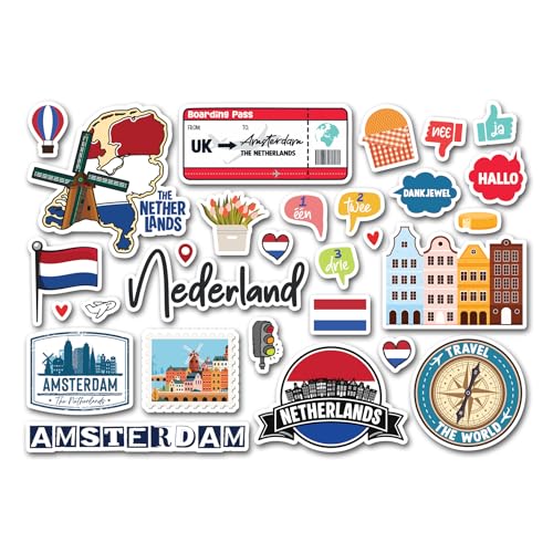 A5 Aufkleberbogen Niederlande Sehenswürdigkeiten Vinyl Aufkleber – Amsterdam Karte Flagge Reise Urlaub Landsprache Stadt Ästhetik Scrapbook #83338 A5 Aufkleberbogen Niederlande Sehenswürdigkeiten Vinyl Aufkleber – Amsterdam Karte Flagge Reise Urlaub Landsprache Stadt Ästhetik Scrapbook #83338 von DV DESIGN