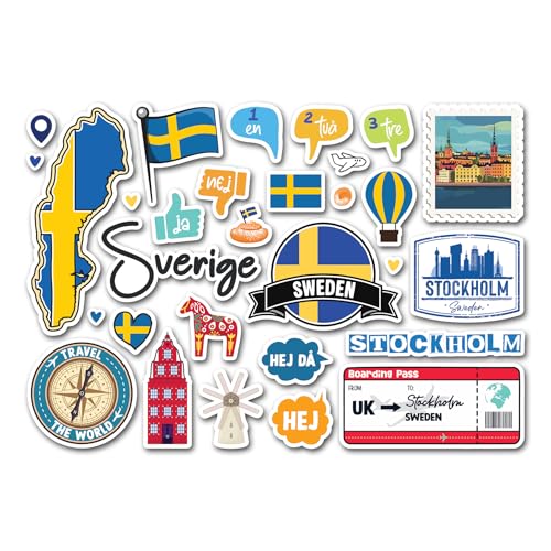 A5 Aufkleberbogen Schweden Sehenswürdigkeiten Vinyl Aufkleber – Schwedische Stockholm-Karte Flagge Reise Urlaub Landsprache Stadt Schule Scrapbook #83355 A5 Aufkleberbogen Schweden Sehenswürdigkeiten Vinyl Aufkleber – Schwedische Stockholm-Karte Flagge Reise Urlaub Landsprache Stadt Schule Scrapbook #83355 von DV DESIGN