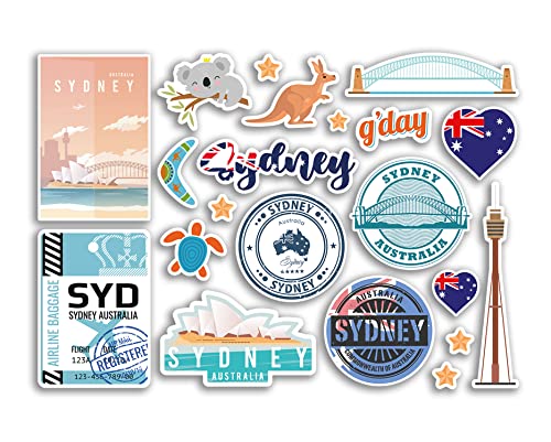 A5 Aufkleberbogen Sydney Vinyl Aufkleber - Opera House Bridge Australien Sehenswürdigkeiten Urlaubsstempel Sommerkarte Flagge Reise Stadt Gepäck Scrapbooking #79030 A5 Aufkleberbogen Sydney Vinyl Aufkleber - Opera House Bridge Australien Sehenswürdigkeiten Urlaubsstempel Sommerkarte Flagge Reise Stadt Gepäck Scrapbooking #79030 von DV DESIGN
