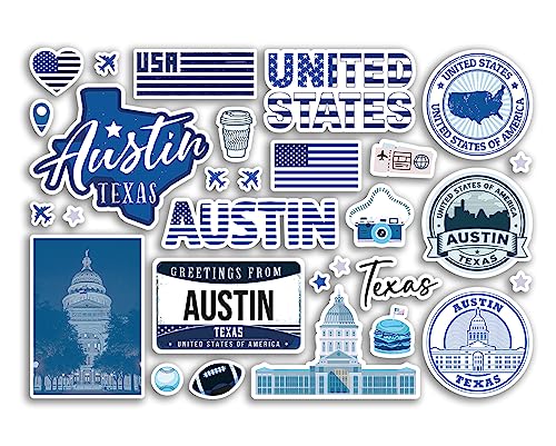 A5 Stickerbogen Austin Sehenswürdigkeiten Vinyl Aufkleber – Blau Texas Amerika Staaten USA Flagge Reise Urlaub Karte Stadt Scrapbook Ästhetisch #80597 A5 Stickerbogen Austin Sehenswürdigkeiten Vinyl Aufkleber – Blau Texas Amerika Staaten USA Flagge Reise Urlaub Karte Stadt Scrapbook Ästhetisch #80597 von DV DESIGN