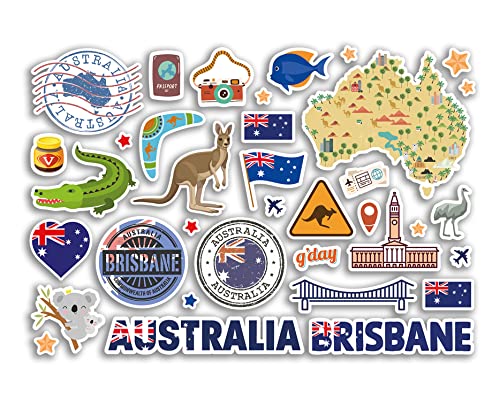 A5 Stickerbogen Brisbane Sehenswürdigkeiten Vinyl Aufkleber – Australien Briefmarken Skyline Flagge Karte Reise Urlaub Stadt Scrapbook Ästhetisch #80494 A5 Stickerbogen Brisbane Sehenswürdigkeiten Vinyl Aufkleber – Australien Briefmarken Skyline Flagge Karte Reise Urlaub Stadt Scrapbook Ästhetisch #80494 von DV DESIGN
