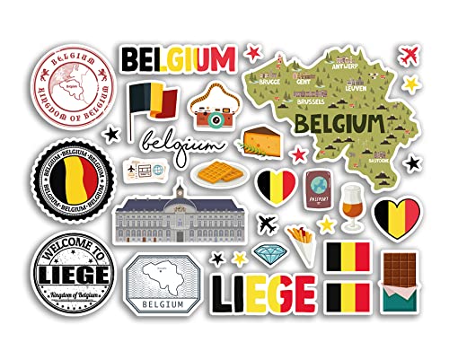 A5 Stickerbogen Lüttich Sehenswürdigkeiten Vinyl Aufkleber – Belgien Belgische Briefmarken Skyline Flagge Reise Urlaub Karte Stadt Scrapbook Ästhetisch #80527 A5 Stickerbogen Lüttich Sehenswürdigkeiten Vinyl Aufkleber – Belgien Belgische Briefmarken Skyline Flagge Reise Urlaub Karte Stadt Scrapbook Ästhetisch #80527 von DV DESIGN