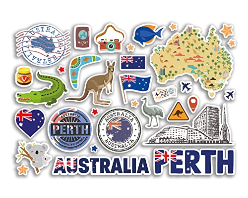A5 Stickerbogen Perth Sehenswürdigkeiten Vinyl Aufkleber – Australien Australien Briefmarken Skyline Flagge Reise Urlaub Stadt Scrapbook Ästhetisch #80491 A5 Stickerbogen Perth Sehenswürdigkeiten Vinyl Aufkleber – Australien Australien Briefmarken Skyline Flagge Reise Urlaub Stadt Scrapbook Ästhetisch #80491 von DV DESIGN