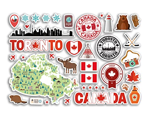 A5 Stickerbogen Toronto Sehenswürdigkeiten Vinyl Aufkleber – Kanada Kanada Kanada Briefmarken Skyline Flagge Reise Urlaub Karte Stadt Scrapbook Ästhetisch #80502 A5 Stickerbogen Toronto Sehenswürdigkeiten Vinyl Aufkleber – Kanada Kanada Kanada Briefmarken Skyline Flagge Reise Urlaub Karte Stadt Scrapbook Ästhetisch #80502 von DV DESIGN