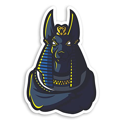 Aufkleber #70743, Ägyptischer Gott Anubis Vinyl, 10 cm, 2 Stück von DV DESIGN