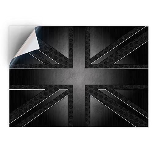 DV DESIGN 1 x Vinyl-Aufkleber A4 – rechteckige Form 21 x 29,7 cm – Grunge Black British Union Jack Flagge Kunstdruck Aufkleber Laptop Tablet Gepäck Auto Fahrrad Wand Kühlschrank Tür Aufkleber #21663 DV DESIGN 1 x Vinyl-Aufkleber A4 – rechteckige Form 21 x 29,7 cm – Grunge Black British Union Jack Flagge Kunstdruck Aufkleber Laptop Tablet Gepäck Auto Fahrrad Wand Kühlschrank Tür Aufkleber #21663 von DV DESIGN
