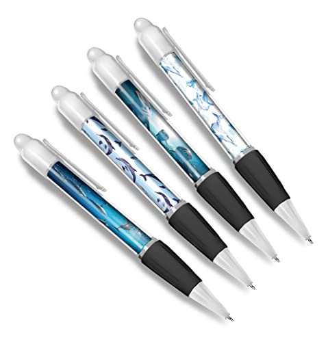 DV DESIGN Set mit 4 weißen Kugelschreibern, Delfin, Unterwasser, Meerestiere, Muster, Freunde, Jungen, Mädchen, Herren, Frauen, Themenstift #79329 DV DESIGN Set mit 4 weißen Kugelschreibern, Delfin, Unterwasser, Meerestiere, Muster, Freunde, Jungen, Mädchen, Herren, Frauen, Themenstift #79329 von DV DESIGN