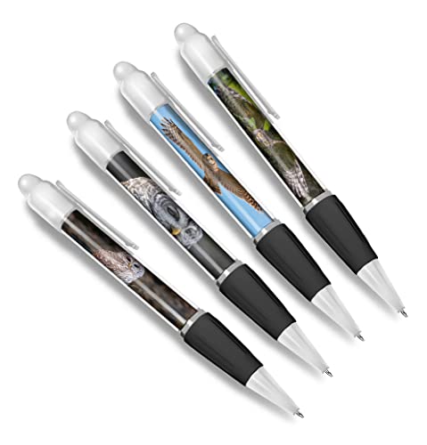 DV DESIGN Set mit 4 weißen Kugelschreibern, Eulen, Vögel, Tier, Natur, Wildtiere, Wildtiere, Reise, Portrait, Jungen, Mädchen, Herren, Damen, Themenstift #79429 DV DESIGN Set mit 4 weißen Kugelschreibern, Eulen, Vögel, Tier, Natur, Wildtiere, Wildtiere, Reise, Portrait, Jungen, Mädchen, Herren, Damen, Themenstift #79429 von DV DESIGN