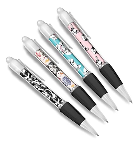 DV DESIGN Set mit 4 weißen Kugelschreibern, französische Bulldogge, Tiere, Haustiere, Cartoon, Frenchie, Welpen, Jungen, Mädchen, Herren, Damen, Stift #79598 DV DESIGN Set mit 4 weißen Kugelschreibern, französische Bulldogge, Tiere, Haustiere, Cartoon, Frenchie, Welpen, Jungen, Mädchen, Herren, Damen, Stift #79598 von DV DESIGN
