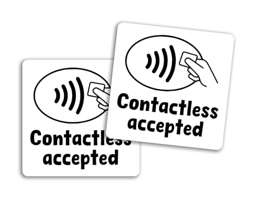 Vinyl-Aufkleber, Aufschrift "We Accept Contactless", 2 x 10 cm, für Kartenzahlungen, Ladenschild, Geld, kleines Unternehmen, Hotel, Taxi, Kredit-Etiketten, Aufkleber #81677 Vinyl-Aufkleber, Aufschrift "We Accept Contactless", 2 x 10 cm, für Kartenzahlungen, Ladenschild, Geld, kleines Unternehmen, Hotel, Taxi, Kredit-Etiketten, Aufkleber #81677 von DV DESIGN