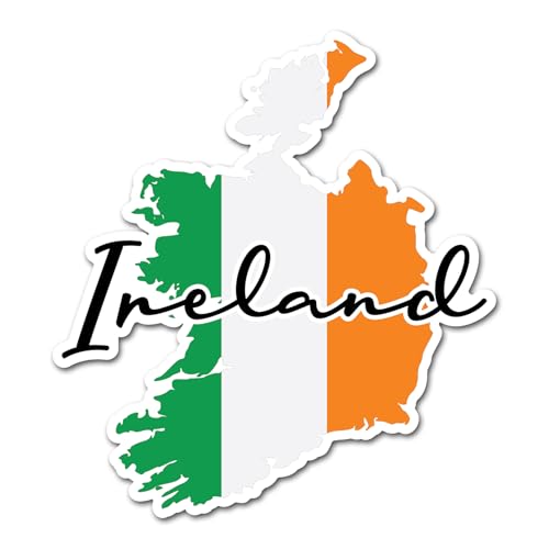 Vinyl-Aufkleber #82892 Irland-Flagge, 10 cm, Irische Karte, Reisen, Urlaub, Welt, Landschaft, Geographie, Schule, Standort, Aufkleber, Scrapbook, Aufkleber, 2 Stück Vinyl-Aufkleber #82892 Irland-Flagge, 10 cm, Irische Karte, Reisen, Urlaub, Welt, Landschaft, Geographie, Schule, Standort, Aufkleber, Scrapbook, Aufkleber, 2 Stück von DV DESIGN