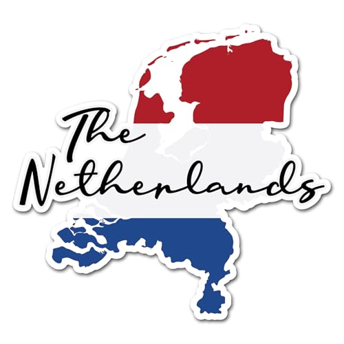 Vinyl-Aufkleber mit der Flagge der Niederlande, 10 cm, 2 Stück von DV DESIGN