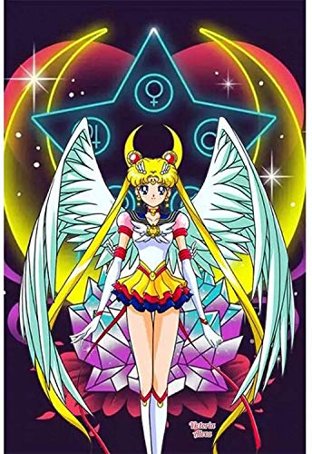 5D Diamond Painting Kits for Adutes Sailor Moon Diamond Art for Kids Full Drill Cross Stitch Kits for Anf?nger Wall Art 30.5x40.6cm von DVBQQWE