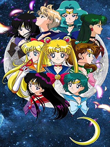 5D Sailor Moon Diamond Painting Kits für Erwachsene, Diamantkunst für Kinder, Vollbohr-Kreuzstich-Set für Anfänger, Wandkunst, 30,5 x 40,6 cm von DVBQQWE