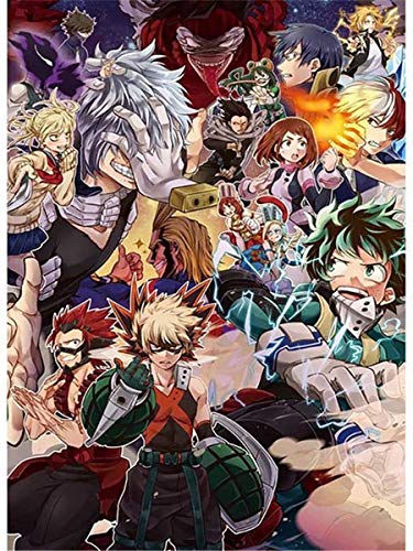 Diamond Painting Kits for Adults My Hero Academia Diamond Art 5D Paint with Diamonds DIY Painting Kit Paint by Number with Gem Art Drill and Dotz 12 X 16 Inch von DVBQQWE