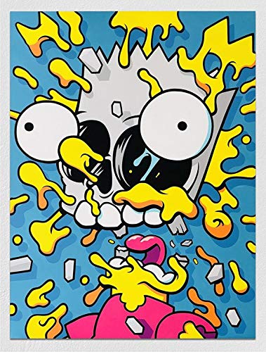 Diamond Painting Kits f?r Erwachsene Simpsons Diamond Art 5D Malen mit Diamanten DIY Malerei Kit Malen nach Zahlen mit Edelsteinkunst Bohrer und Dotz 30,5 x 40,6 cm von DVBQQWE