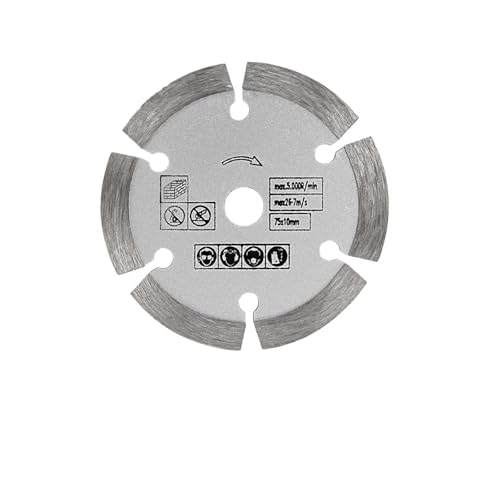 2 Stück 75 mm Diamant-Trennscheibe, 7,6 cm, Stein-Trennrad, Glas-Schneidsägeblatt for Schneiden von Metall, Holz, Beton, Bewehrungsstahl von DVFMR