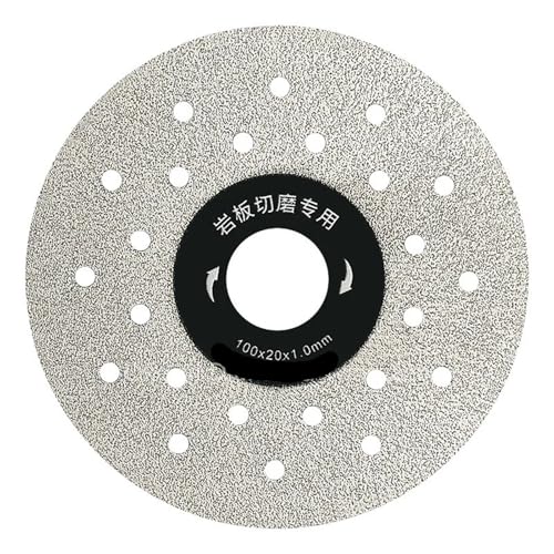 4" 100 mm Diamant-Trockentrennscheibe for Platten, Porzellan, Keramikfliesen, Marmor, dünne Trennscheiben for Marmormaschinen, Winkelschleifer(2 Pcs) von DVFMR