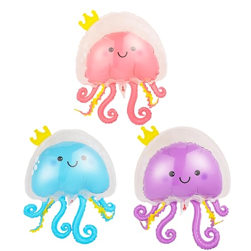 DVOFU 3 Stück Quallen Folienballon Doppellagige Quallen Pool Party Dekorationen Rosa Blau Lila Meerestierballon für Geburtstag Ozean Party DVOFU 3 Stück Quallen Folienballon Doppellagige Quallen Pool Party Dekorationen Rosa Blau Lila Meerestierballon für Geburtstag Ozean Party von DVOFU