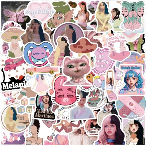 Martinez Aufkleber 60 Stück Sänger Sticker Set Wasserfeste Aufkleber iedlich Deko Laptop Motorrad Aufkleber für Teenager und Erwachsen von DVSWDMA
