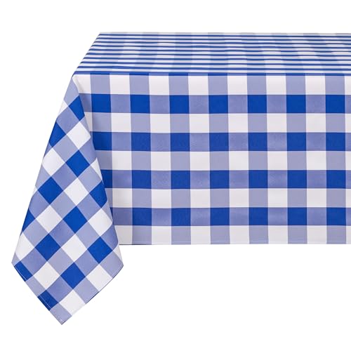 DWCN Karierte Tischdecke 130x220cm Tischdecke Outdoor Tischdecke Abwaschbar Wetterfest Fleckschutz Wasserdicht Tischdecke für Draußen Picknick Esszimmer Garten Party Hochzeiten, Blau und Weiß DWCN Karierte Tischdecke 130x220cm Tischdecke Outdoor Tischdecke Abwaschbar Wetterfest Fleckschutz Wasserdicht Tischdecke für Draußen Picknick Esszimmer Garten Party Hochzeiten, Blau und Weiß von DWCN