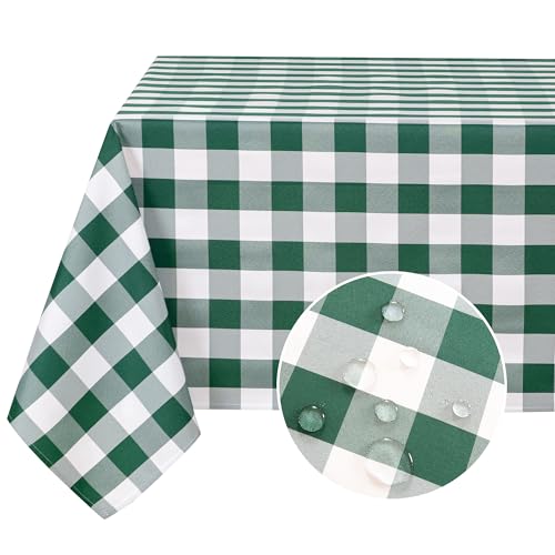 DWCN Karierte Tischdecke 140x240cm Tischdecke Outdoor Tischdecke Abwaschbar Wetterfest Fleckschutz Wasserdicht Tischdecke für Draußen Picknick Esszimmer Garten Party Hochzeiten, Grün und Weiß DWCN Karierte Tischdecke 140x240cm Tischdecke Outdoor Tischdecke Abwaschbar Wetterfest Fleckschutz Wasserdicht Tischdecke für Draußen Picknick Esszimmer Garten Party Hochzeiten, Grün und Weiß von DWCN