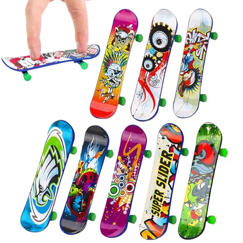 DWFEYOI Finger Skateboard Set,8 Stück Mitgebsel Kindergeburtstag, Spielzeug-Finger-Skateboard-Griffbretter, Geschenke für Kinder, Kindergeburtstag Gastgeschenke DWFEYOI Finger Skateboard Set,8 Stück Mitgebsel Kindergeburtstag, Spielzeug-Finger-Skateboard-Griffbretter, Geschenke für Kinder, Kindergeburtstag Gastgeschenke von DWFEYOI