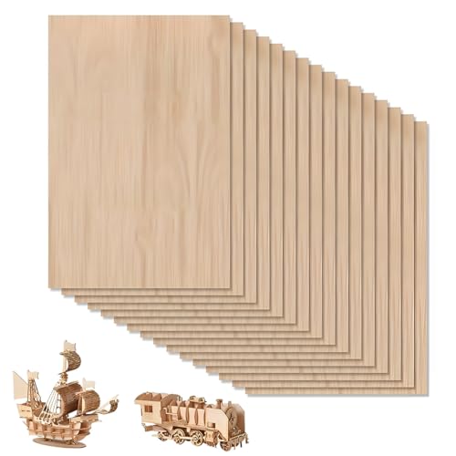 DWFEYOI Holzplatte,16 Stück Unvollendete Holzplatte, 100 x 150 x 2 mm Sperrholzplatten zum Basteln zum Laserschneiden und Gravieren für Heimwerkerprojekte, Zeichnen, Architekturmodelle DWFEYOI Holzplatte,16 Stück Unvollendete Holzplatte, 100 x 150 x 2 mm Sperrholzplatten zum Basteln zum Laserschneiden und Gravieren für Heimwerkerprojekte, Zeichnen, Architekturmodelle von DWFEYOI