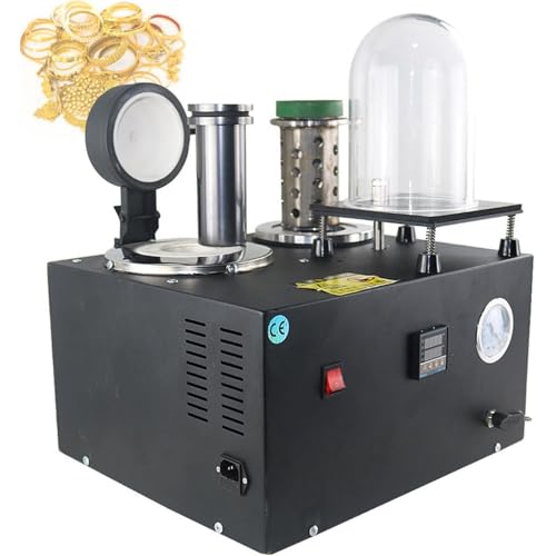 Vakuumgussmaschine, Goldschmelzofen 2L Hochtemperatur-Raffinations-Schmuckgusswerkzeug 3 CFM Wachsausschmelzguss-Kombination mit Glocke und Graphittiegel Vakuumgussmaschine, Goldschmelzofen 2L Hochtemperatur-Raffinations-Schmuckgusswerkzeug 3 CFM Wachsausschmelzguss-Kombination mit Glocke und Graphittiegel von DWSSX