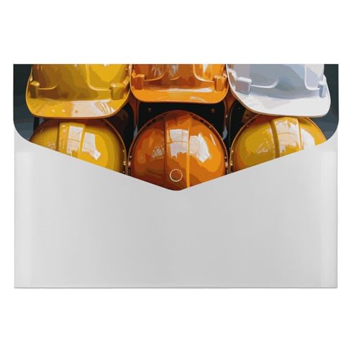 Aktenordner mit Bauhelmen, langlebig, mit 6 Fächern, Ordner für Aktenschrank, Büro, Lebenslauf-Portfolio Aktenordner mit Bauhelmen, langlebig, mit 6 Fächern, Ordner für Aktenschrank, Büro, Lebenslauf-Portfolio von DWTJKMS