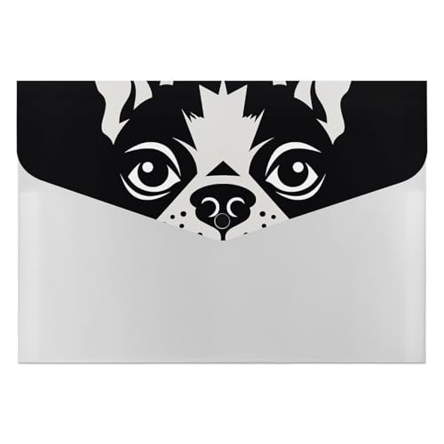 Aktenordner mit französischer Bulldogge, langlebig, mit 6 Fächern, Ordner für Aktenschrank, Büro, Lebenslauf-Portfolio Aktenordner mit französischer Bulldogge, langlebig, mit 6 Fächern, Ordner für Aktenschrank, Büro, Lebenslauf-Portfolio von DWTJKMS