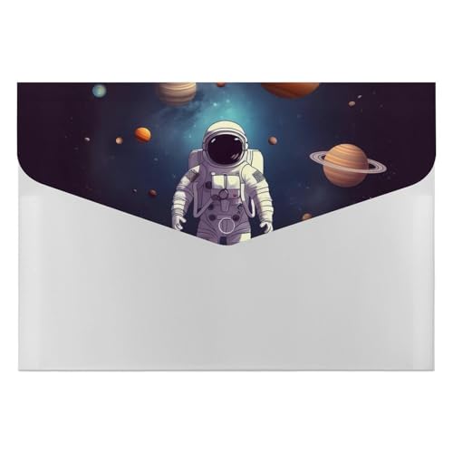 Astronaut Sonnensystem Planeten Aktenordner, Organizer, langlebig, mit 6 Fächern, Ordner für Aktenschrank, Büro, Lebenslauf-Portfolio Astronaut Sonnensystem Planeten Aktenordner, Organizer, langlebig, mit 6 Fächern, Ordner für Aktenschrank, Büro, Lebenslauf-Portfolio von DWTJKMS
