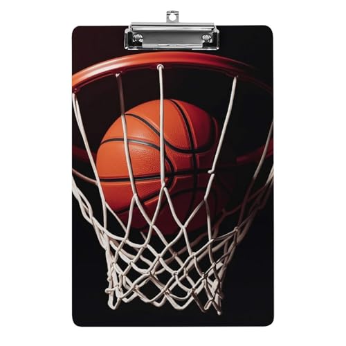 Basketball-Klemmbrett aus Acryl, niedlich, modisch, dekorativ, 31,8 x 21,6 cm, Standard-A4-Größe, Acryl-Clip für Klassenzimmer, Lehrer, Bürobedarf Basketball-Klemmbrett aus Acryl, niedlich, modisch, dekorativ, 31,8 x 21,6 cm, Standard-A4-Größe, Acryl-Clip für Klassenzimmer, Lehrer, Bürobedarf von DWTJKMS