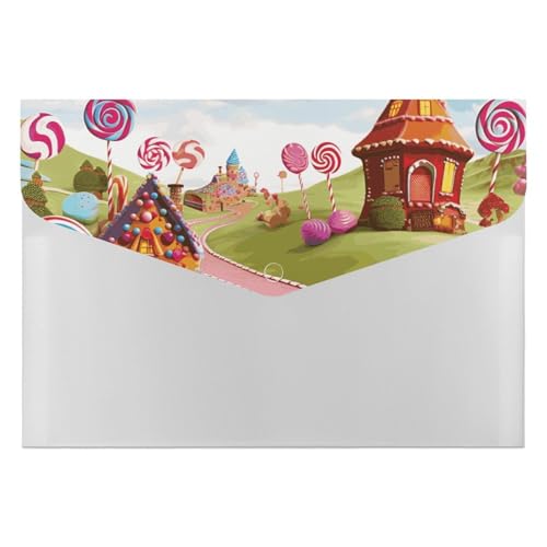 Candy Land Aktenordner, Organizer, langlebig, mit 6 Fächern, Ordner für Aktenschrank, Büro, Lebenslauf-Portfolio Candy Land Aktenordner, Organizer, langlebig, mit 6 Fächern, Ordner für Aktenschrank, Büro, Lebenslauf-Portfolio von DWTJKMS