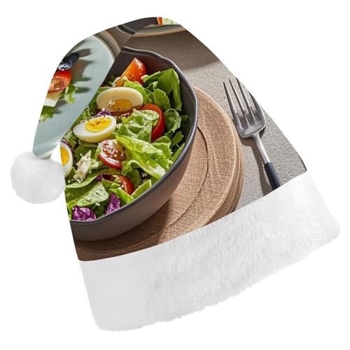 DWTJKMS Delicious Salad Weihnachtsmannmütze, klassische Weihnachtsmütze, dicke Weihnachtsmütze, lustige Urlaubsmütze für Uni-Erwachsene DWTJKMS Delicious Salad Weihnachtsmannmütze, klassische Weihnachtsmütze, dicke Weihnachtsmütze, lustige Urlaubsmütze für Uni-Erwachsene von DWTJKMS