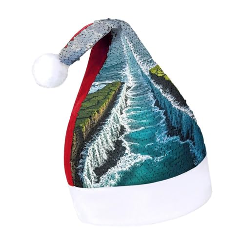DWTJKMS Miraculous Weihnachtsmütze mit Wassertrennung, klassischer Pelzmütze, dick, mit Pailletten, lustige Wintermütze DWTJKMS Miraculous Weihnachtsmütze mit Wassertrennung, klassischer Pelzmütze, dick, mit Pailletten, lustige Wintermütze von DWTJKMS