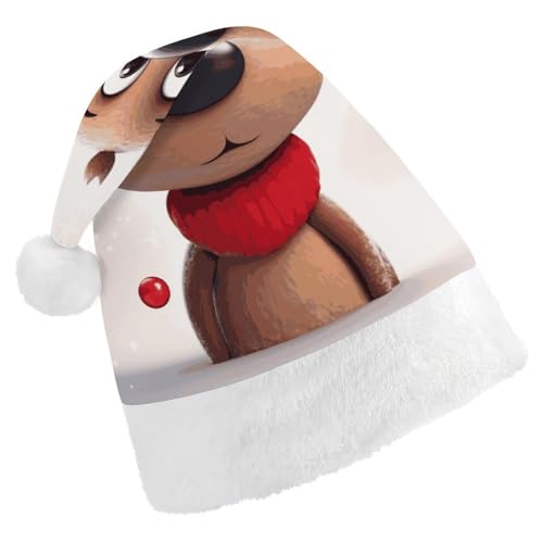 DWTJKMS Niedliche Weihnachtsmütze mit Rentier-Motiv, klassische Weihnachtsmütze, dicke Weihnachtsmütze, lustige Urlaubsmütze für Uni-Erwachsene DWTJKMS Niedliche Weihnachtsmütze mit Rentier-Motiv, klassische Weihnachtsmütze, dicke Weihnachtsmütze, lustige Urlaubsmütze für Uni-Erwachsene von DWTJKMS