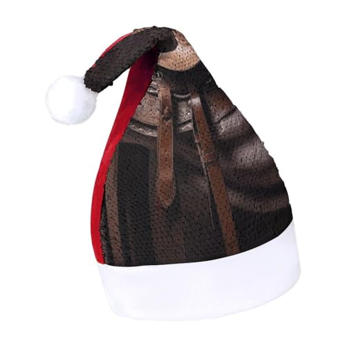 DWTJKMS Pferdesattel mit Cowboyhut, wilder Weihnachtsmannmütze, klassischer Fell-Weihnachtsmütze, dicker Weihnachtsmütze, Partyhut mit Pailletten, lustige Wintermütze DWTJKMS Pferdesattel mit Cowboyhut, wilder Weihnachtsmannmütze, klassischer Fell-Weihnachtsmütze, dicker Weihnachtsmütze, Partyhut mit Pailletten, lustige Wintermütze von DWTJKMS