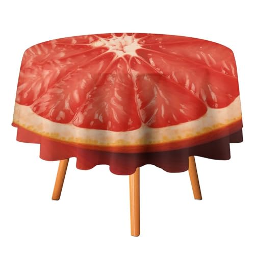 DWTJKMS Ripe Grapefruit Slice Runde Tischdecke, Picknick, Dinner-Party, Dekoration, Tischdecken, Sommer, Herbst, Outdoor, Kreisabdeckung, 152,4 x 152,4 cm, für Hochzeit, Geburtstag, Terrasse, Party DWTJKMS Ripe Grapefruit Slice Runde Tischdecke, Picknick, Dinner-Party, Dekoration, Tischdecken, Sommer, Herbst, Outdoor, Kreisabdeckung, 152,4 x 152,4 cm, für Hochzeit, Geburtstag, Terrasse, Party von DWTJKMS