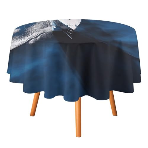DWTJKMS Runde Tischdecke für Yacht, Segelboot, Picknick, Dinner-Party, Dekoration, Tischdecken, Sommer, Herbst, Outdoor, Kreisabdeckung, 91,4 x 91,4 cm, für Hochzeit, Geburtstag, Terrasse, Party DWTJKMS Runde Tischdecke für Yacht, Segelboot, Picknick, Dinner-Party, Dekoration, Tischdecken, Sommer, Herbst, Outdoor, Kreisabdeckung, 91,4 x 91,4 cm, für Hochzeit, Geburtstag, Terrasse, Party von DWTJKMS