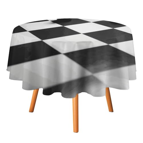 DWTJKMS Schachbrett-Tischdecke, rund, für Picknick, Abendessen, Party, Dekoration, Sommer, Herbst, Outdoor, Kreisabdeckung, 178 x 177,8 cm, für Hochzeit, Geburtstag, Terrasse, Party DWTJKMS Schachbrett-Tischdecke, rund, für Picknick, Abendessen, Party, Dekoration, Sommer, Herbst, Outdoor, Kreisabdeckung, 178 x 177,8 cm, für Hochzeit, Geburtstag, Terrasse, Party von DWTJKMS