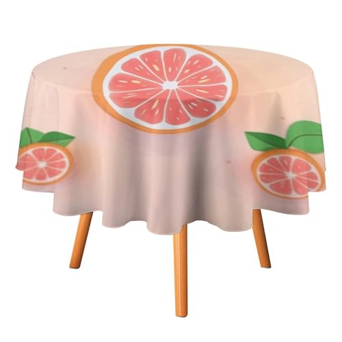 DWTJKMS Süße Grapefruit-Tischdecke, rund, für Picknick, Abendessen, Party, Dekoration, Sommer, Herbst, Outdoor, Kreis, Abdeckung, 178 x 177,8 cm, für Hochzeit, Geburtstag, Terrasse, Party DWTJKMS Süße Grapefruit-Tischdecke, rund, für Picknick, Abendessen, Party, Dekoration, Sommer, Herbst, Outdoor, Kreis, Abdeckung, 178 x 177,8 cm, für Hochzeit, Geburtstag, Terrasse, Party von DWTJKMS
